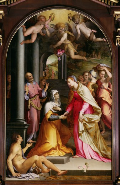 The Visitation, 1560 by Maso da San Friano